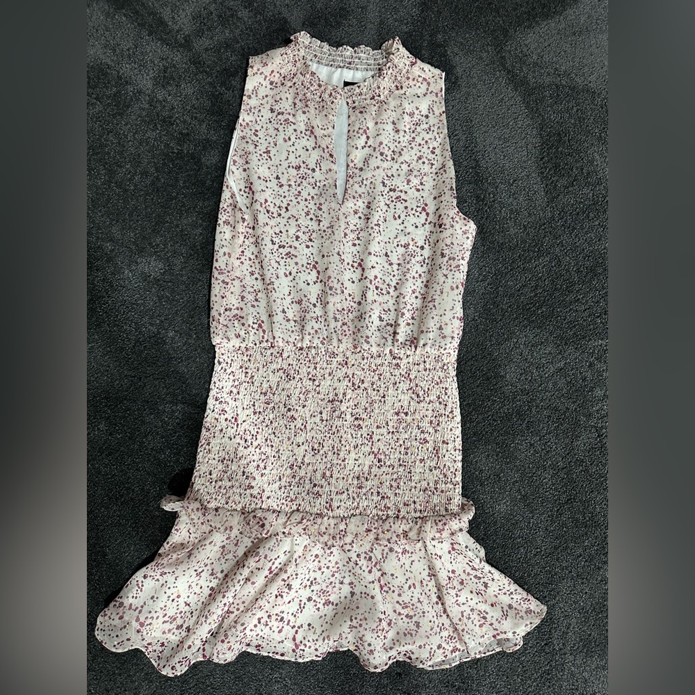 Aqua Smocked waist Mini Dress PERFECT CONDITION